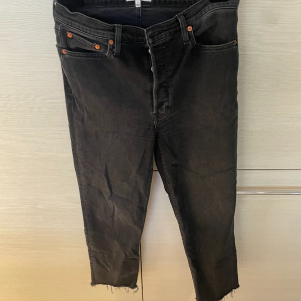 Re/Done Black Jeans Size 30
